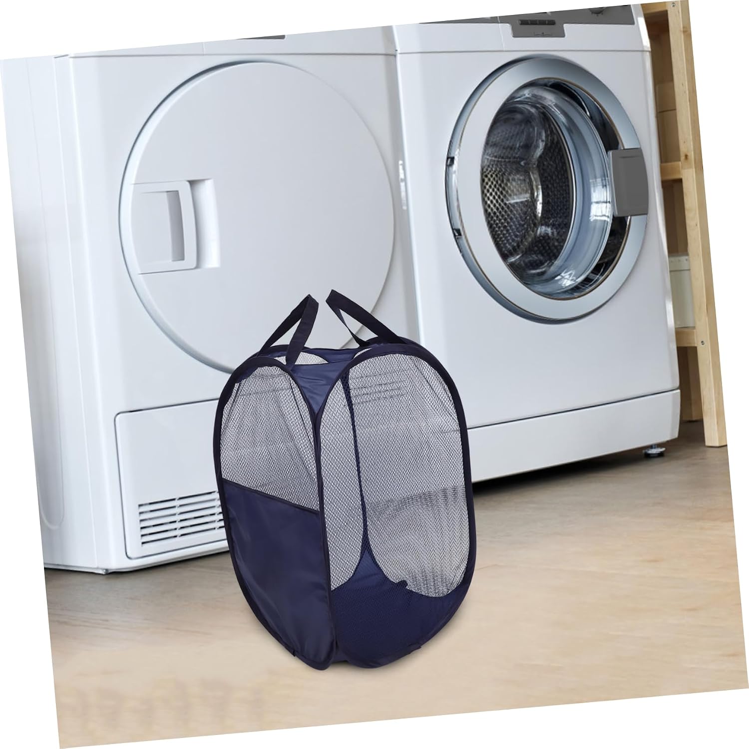 PRETYZOOM Pop up Laundry Basket Handles Large Capacity Collapsible Storage for Home