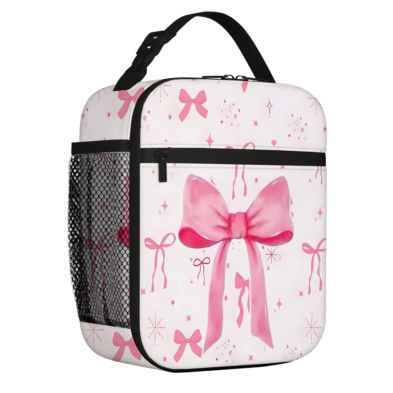 zhongko Insulated Girls Lunch Bag, Packed Pink Lunch Bag Kids & Adults, Reusable Leakproof Girls Lunch Box, Kids Packed Lunch Bags for School, Work, Travel & Preppy Stuff Gifts