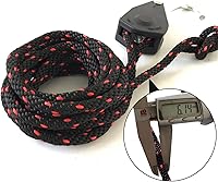 Vista 4 de Correas de cuerda, 1/4 pulgadas x 10 pies, polea de trinquete ajustable de bloqueo de cuerda resistente para canoa de kayak (paquete de 2)