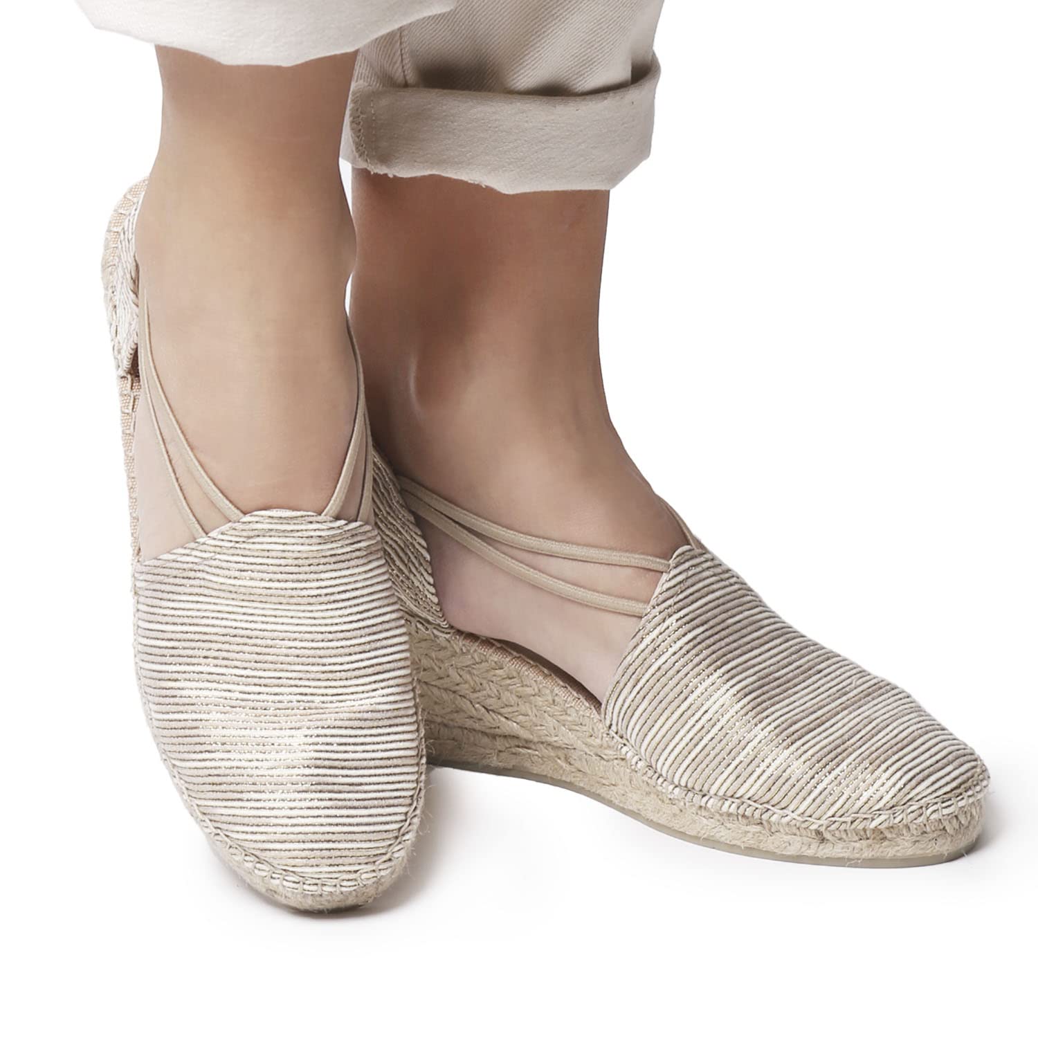 Toni Pons Tania-ZR - Espadrillas vegane con Zeppa da Donna realizzate in Tessuto.