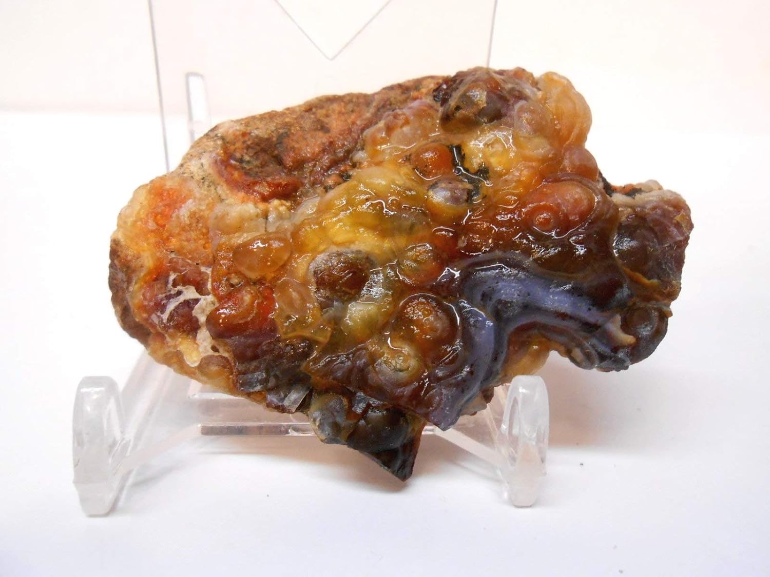 Aguascalientes, Mexico Mine Run Fire Agate Rough for Rock Tumblers 8 oz.
