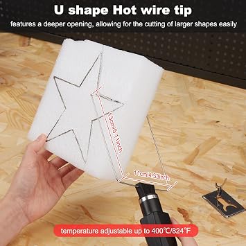 IMAGE 2-in-1 Hot Wire Foam Cutter with Versatile Tips & Case 100-240V 28W