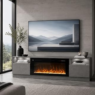 80 inch Fireplace TV Stand