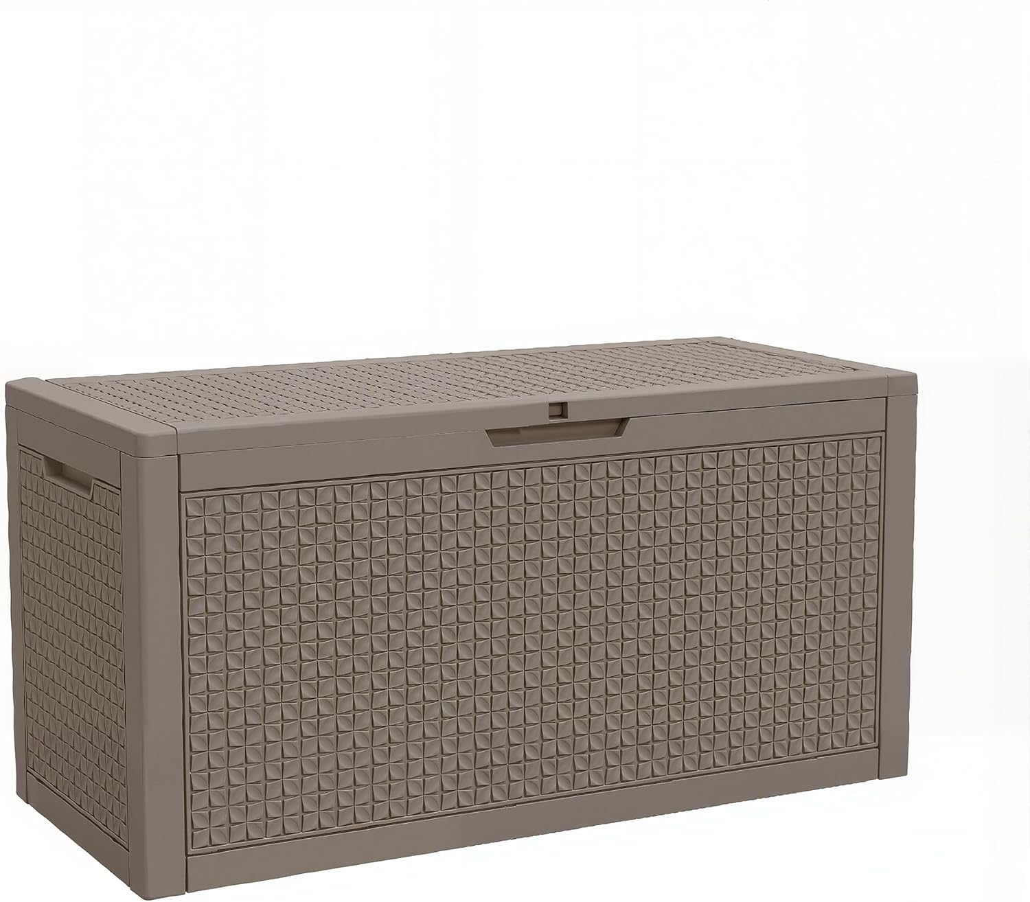110 Gallon Large Outdoor Storage Box Waterproof, UV Resistant Resin Deck Box with Hydraulic Rod for Patio Furniture,Garden Tools,Cushions, Easy to Install（Black）