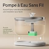 PETLIBRO Fontaine à Eau pour Chat en Acier Inoxydable Dockstream, Pompe sans Fil, Ultra Silencieuse 23 DB, 2 Modes de Débit, sans BPA, 2,5 L - 2