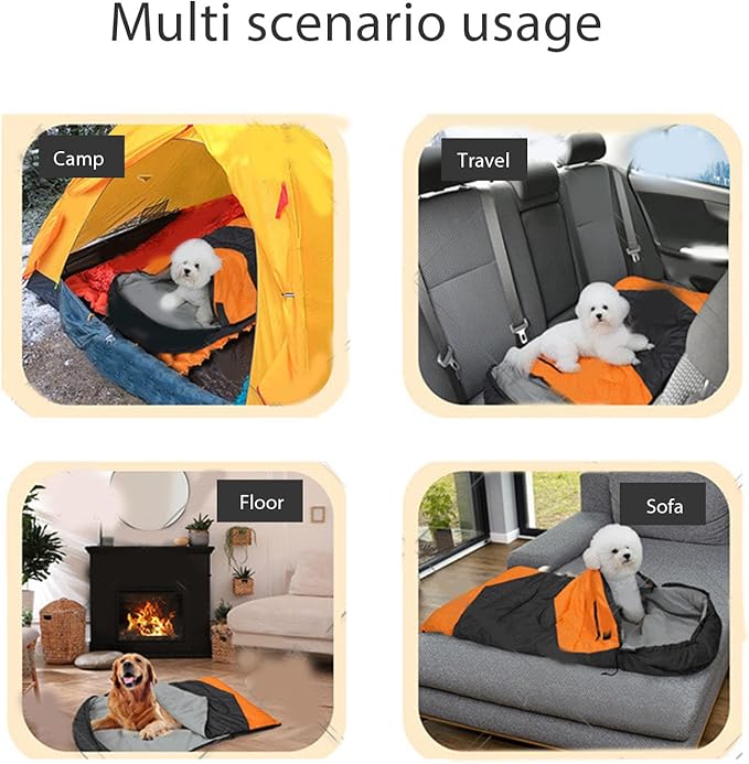 Bolsa de Dormir para Perro Portátil Grande 42.5x28in con Calefacción miniatura 2
