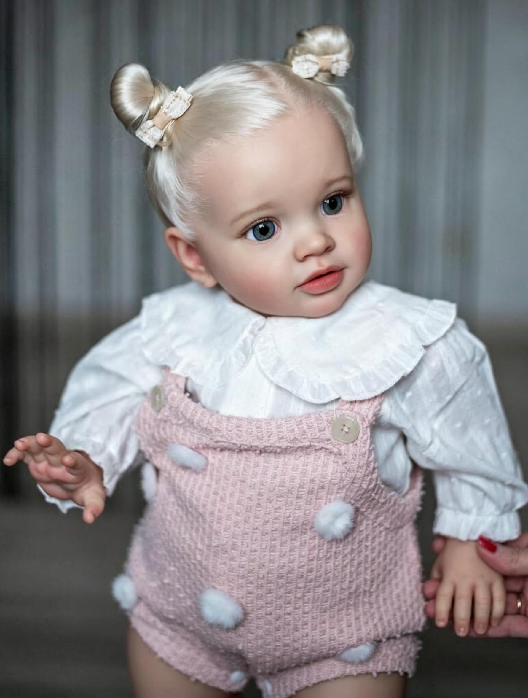 RXDOLL 51 cm Reborn maluch, lalka, dziewczyna, Pippa, duży rozmiar, realistyczne, Reborn Baby Dolls z miękkim materiałowym korpusem, realistyczne lalki dla niemowląt, ręcznie robione, ważone, Reborn