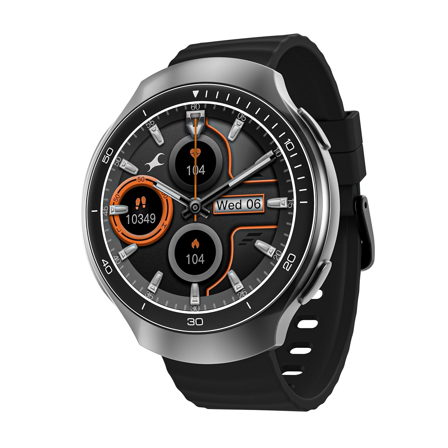 Fastrack VOX CirQ Smart Watch with AI Chat & AI Watchfaces, 1.38” TFT Display, Ripple Design, BT Calling, 24/7 Health Suite, SpO2, HRM, Sleep Tracking, IP68 Water Resistant – Onyx Black Fastrack VOX CirQ Smart Watch with AI Chat & AI Watchfaces, 1.38” TFT Display, Ripple Design, BT Calling, 24/7 Health Suite, SpO2, HRM, Sleep Tracking, IP68 Water Resistant – Onyx Black
