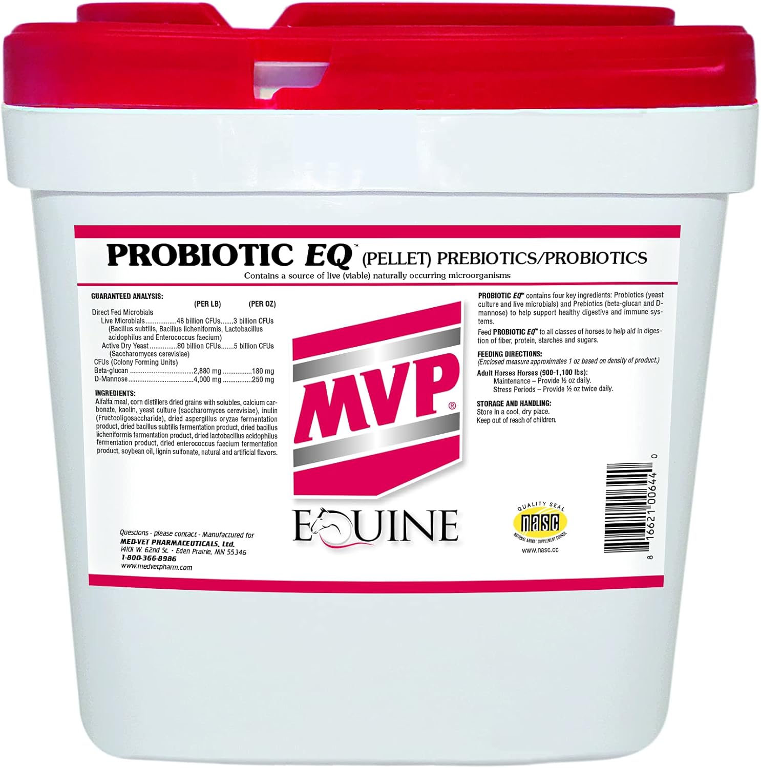 Probiotic EQ (25lb) for Healthy Digestive Tract and Immune Function in Horses