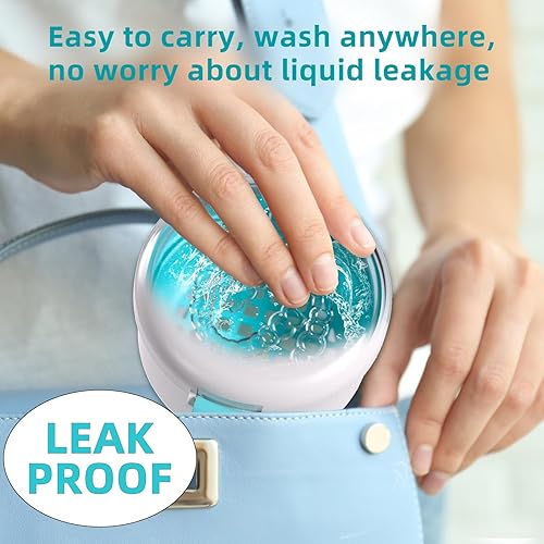 Miniatura 7 de ARGOMAX Estuche limpiador de retención a prueba de fugas, copas de dentadura para remojar dentaduras, estuche de viaje para dentaduras postizas