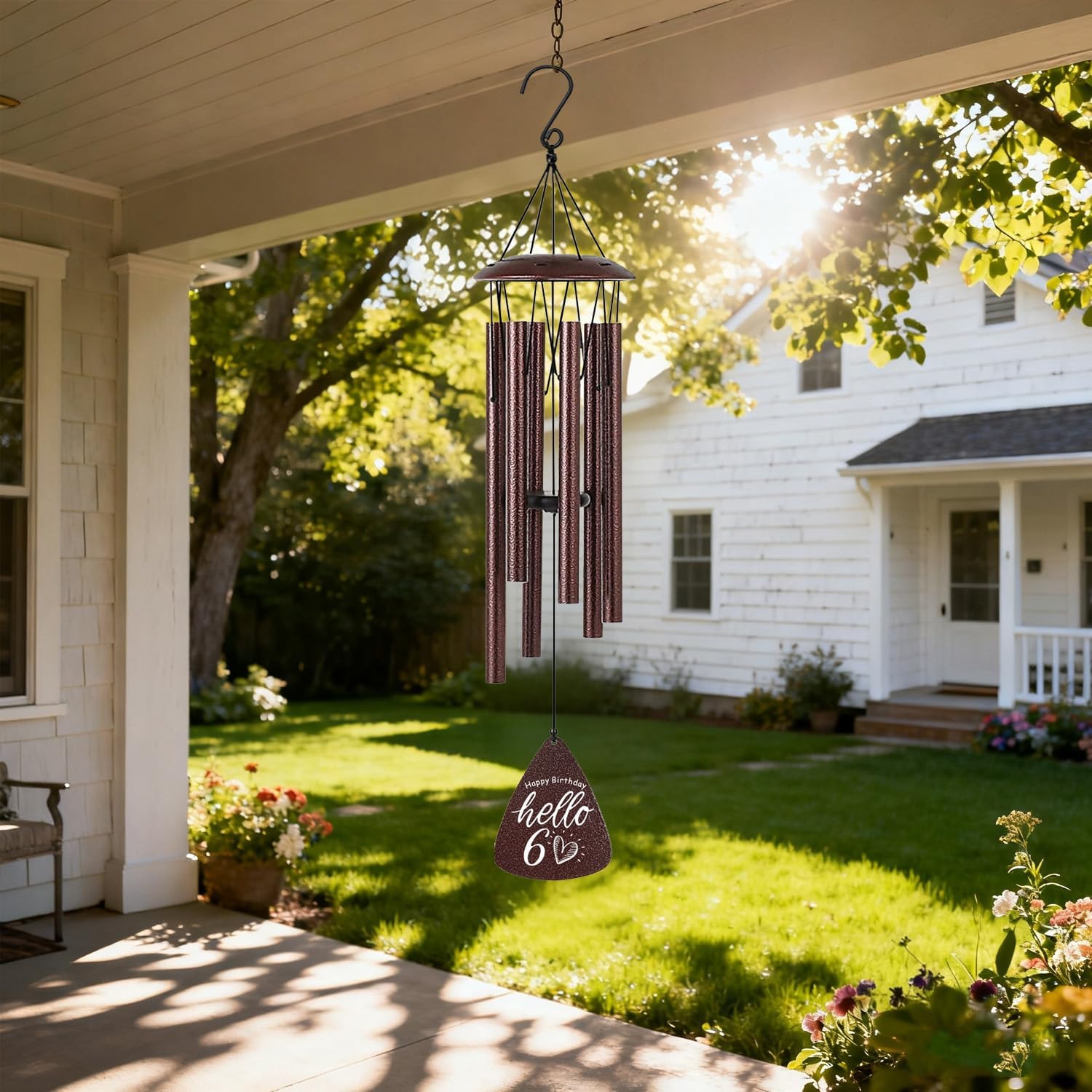 60th Birthday Gifts for Women - 32” Wind Chimes, Thoughtful Happy 60th Presents for Her Mom, Sister, Wife & Grandma