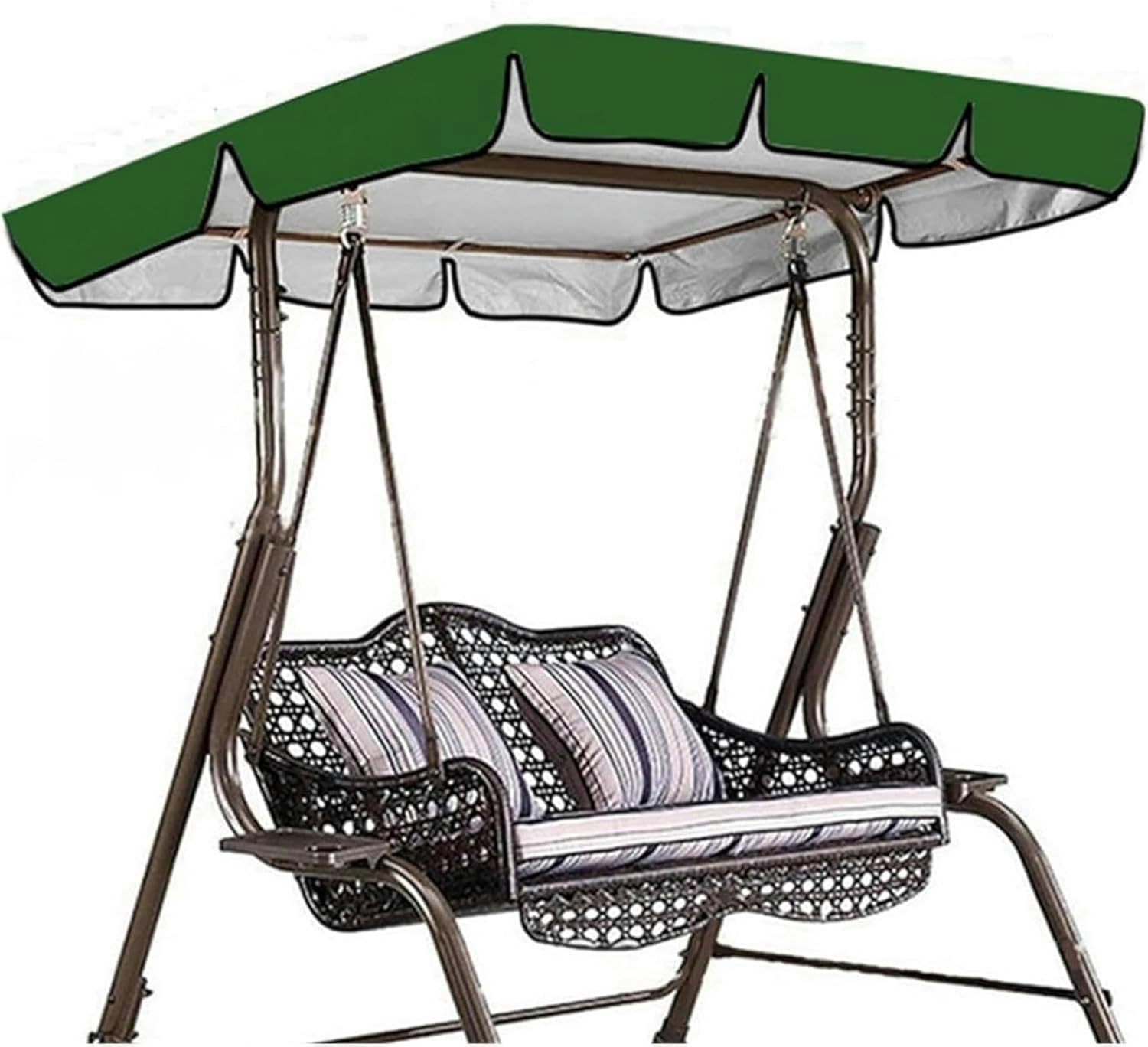 Porch Swing Canopy Replacement Patio Swing Cover,Strong Patio Swing Cover Universal Canopy for Garden Traditional 2 Person Swing for Patio Garden Yard Patio Swing Chair