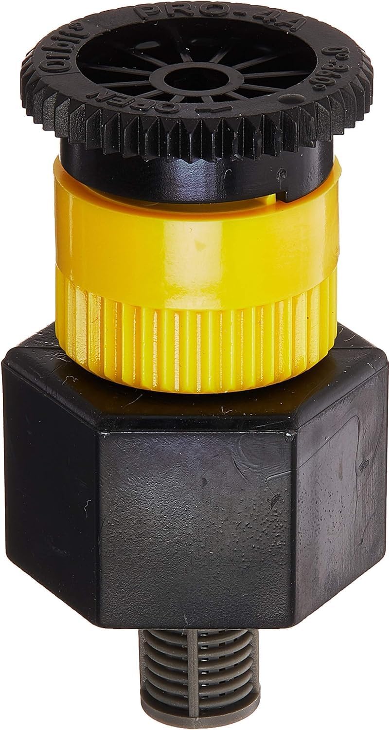 Orbit 54023 5-Pack 4-Foot Adjustable Shrub Head Sprinklers - 0-360° Pattern, Clog-Resistant Filter for Small Gardens