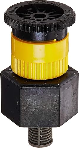 Orbit 54023 - Juego de 5 adaptadores de aspersor de cabeza arbustiva con boquilla de pulverización de patrón ajustable de 4 pies