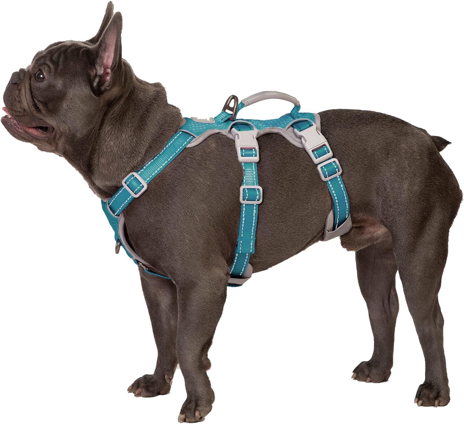 Huntboo Escape Proof Dog Harness, Secure Dog Harness No Escape, Fully Reflective Harnesses with Handle, Breathable, Durable