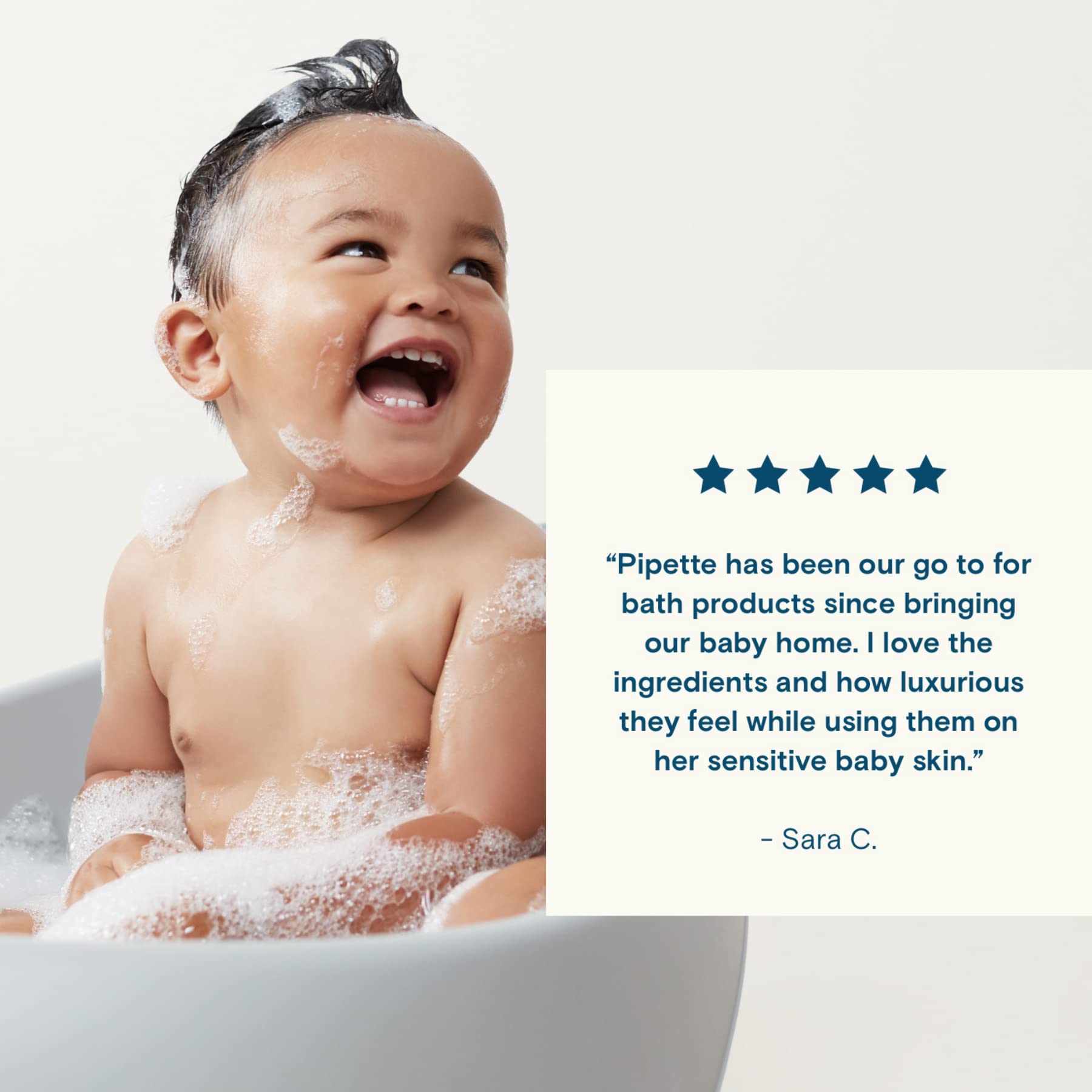 Pipette Baby Shampoo and Body Wash Fragrance Free, TearFree Bath Time