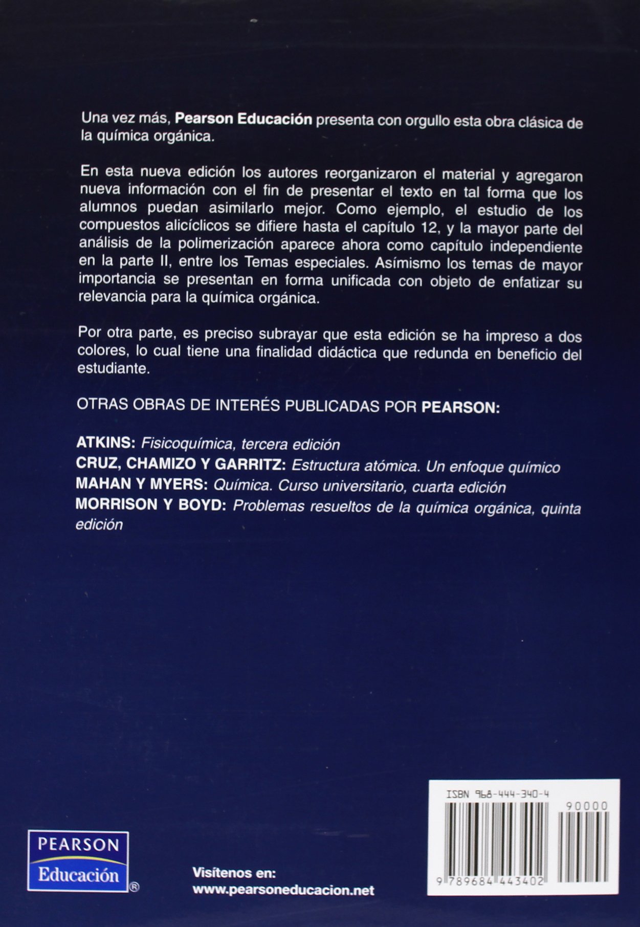 QUIMICA ORGANICA 5 EDIC.: Edicion (SIN COLECCION)