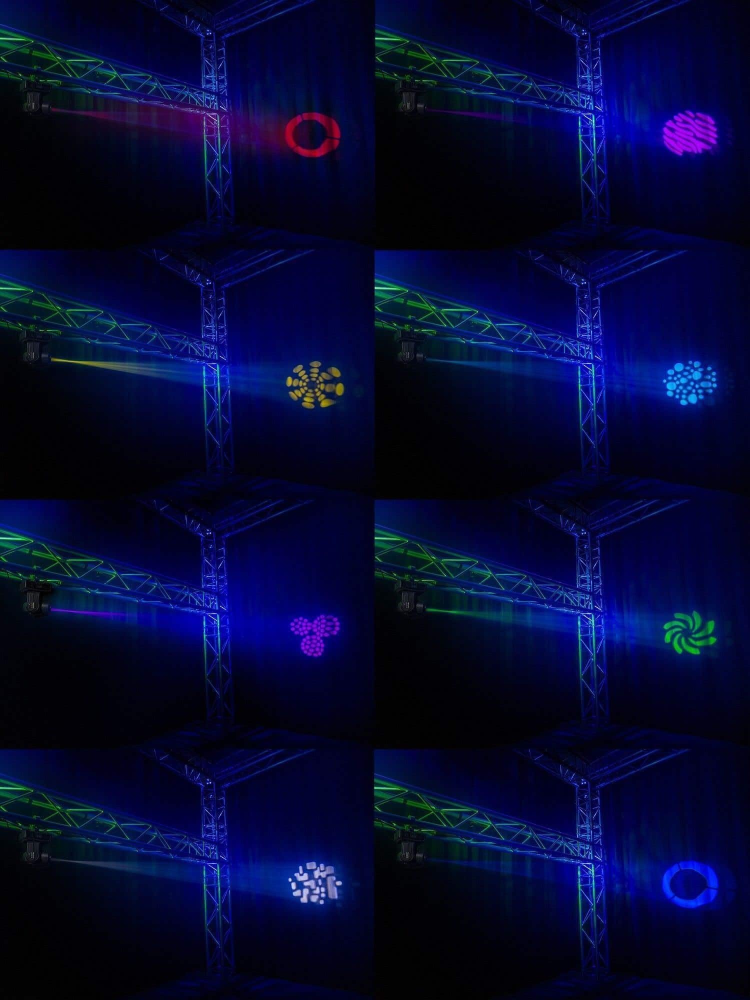 BeamZ Panther 35 - Moving Head LED und 35W LED - Vielseitiger und leistungsstarker DMX Movinghead, 7 Gobo Rad, Lichtshows, Discolicht Partylicht, DMX Licht, DJ Lichtanlage, Bühnenlichteffekt