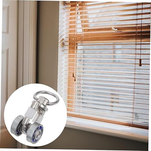 Miniatura 6 de Rodillos flexibles para cortinas, 5 unidades, poleas silenciosas, con ganchos deslizadores de acero para cortinas, ducha, decoración del hogar