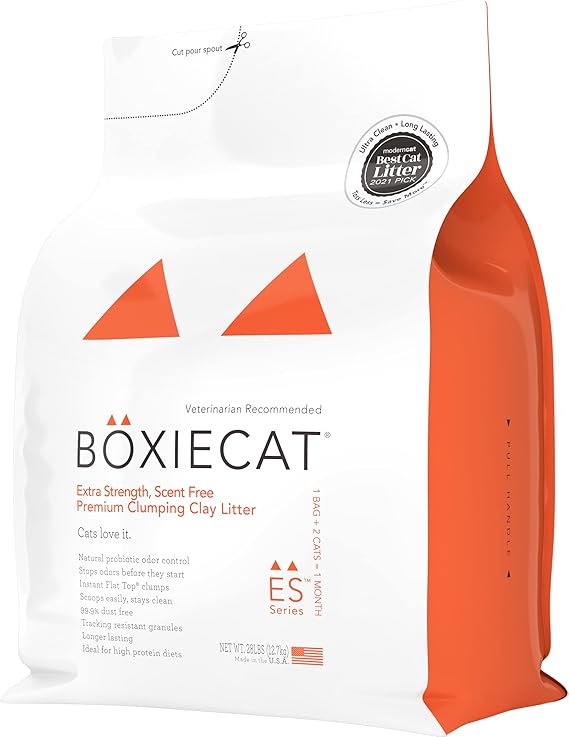 Boxie® Extra Strength 35 Day Odor Control Clumping Cat Litter, 28lb Boxiecat 99.9