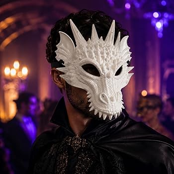 Amazon.com: LUOZZY 3pcs Dragon Mask Chinese Dragons Cosplay Skull