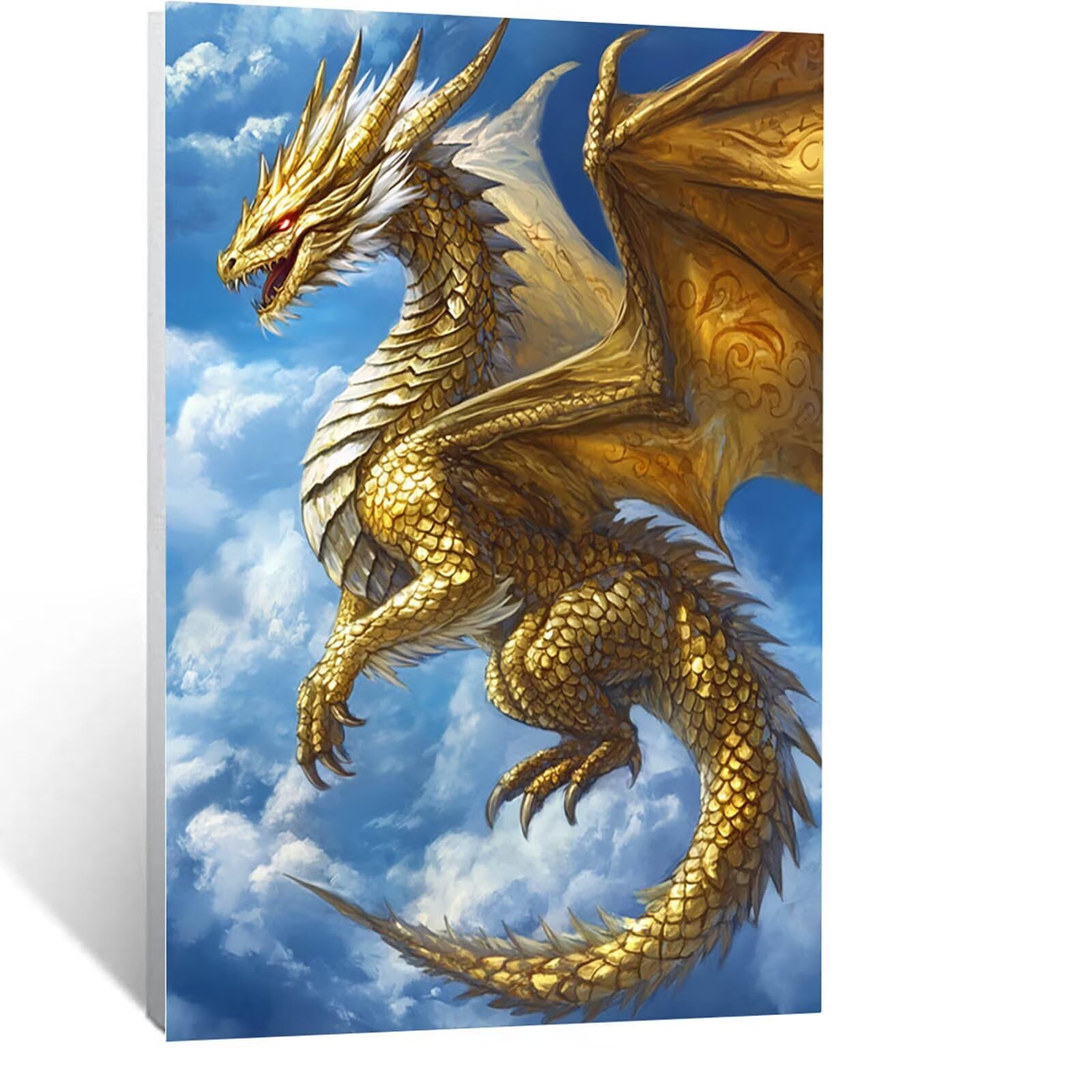 Amazon | ダイヤモンドアート ドラゴン 40 x 55 CM ダイヤモンドアート
