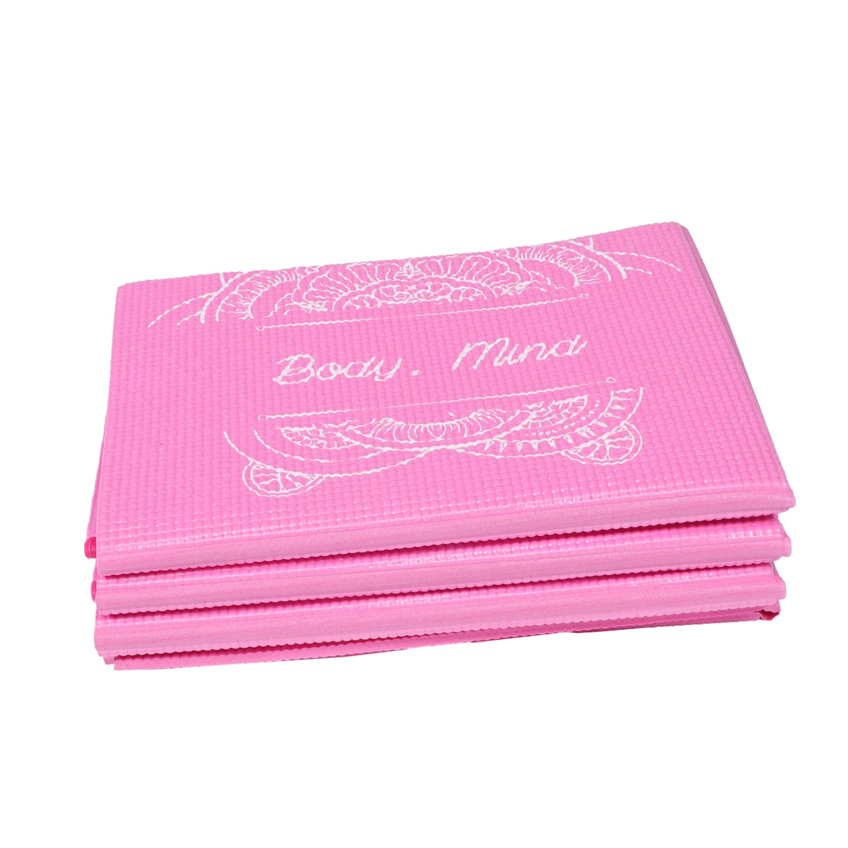 Toyvian Klappbare Yoga Matte Rutschfeste Fitnessmatte Tpe für Frauen mit Tragetasche für Yoga Fitness und Mittagsschlaf
