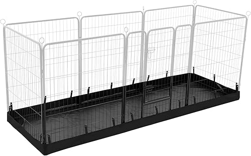 Miniatura 16 de PJYuCien Parte inferior rectangular para corralito para perros, se adapta a 8 paneles, 24 pulgadas de ancho, tamaño de 24 x 72 pulgadas, tela Oxford