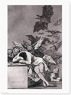 The Sleep of Reason Produces Monsters Poster Print by Francisco De Goya, (8 x 10)