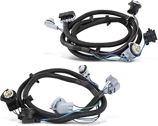 A-Premium Tail Light Wiring Harness Compatible with Chevrolet Silverado 1500/1500 Classic/1500 HD 2500 HD 3500 Rear Driver and Passenger Side 2-PC Set