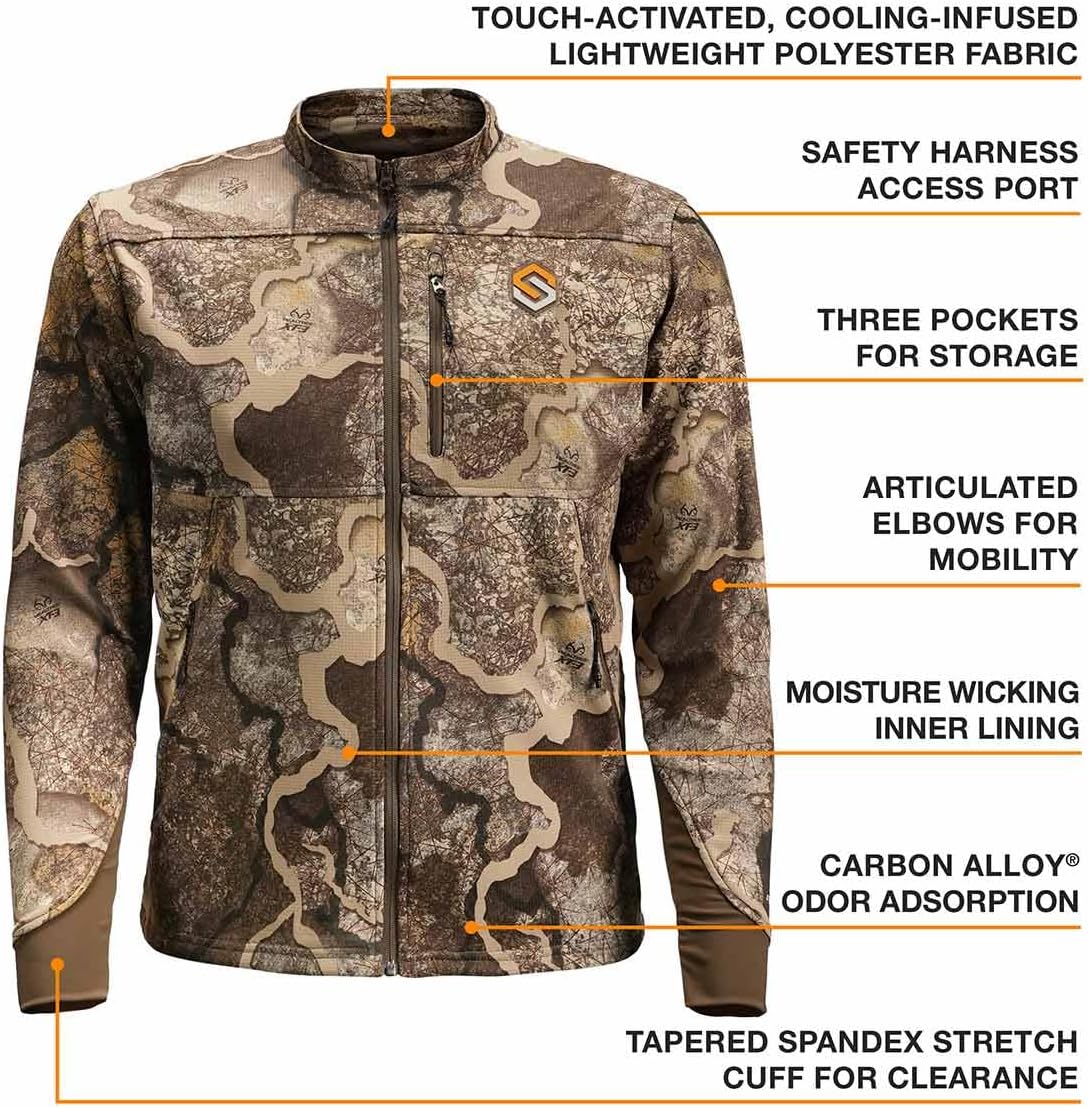 ScentLok Savanna Fuse Lightweight Camo Hunting Jacket for Men