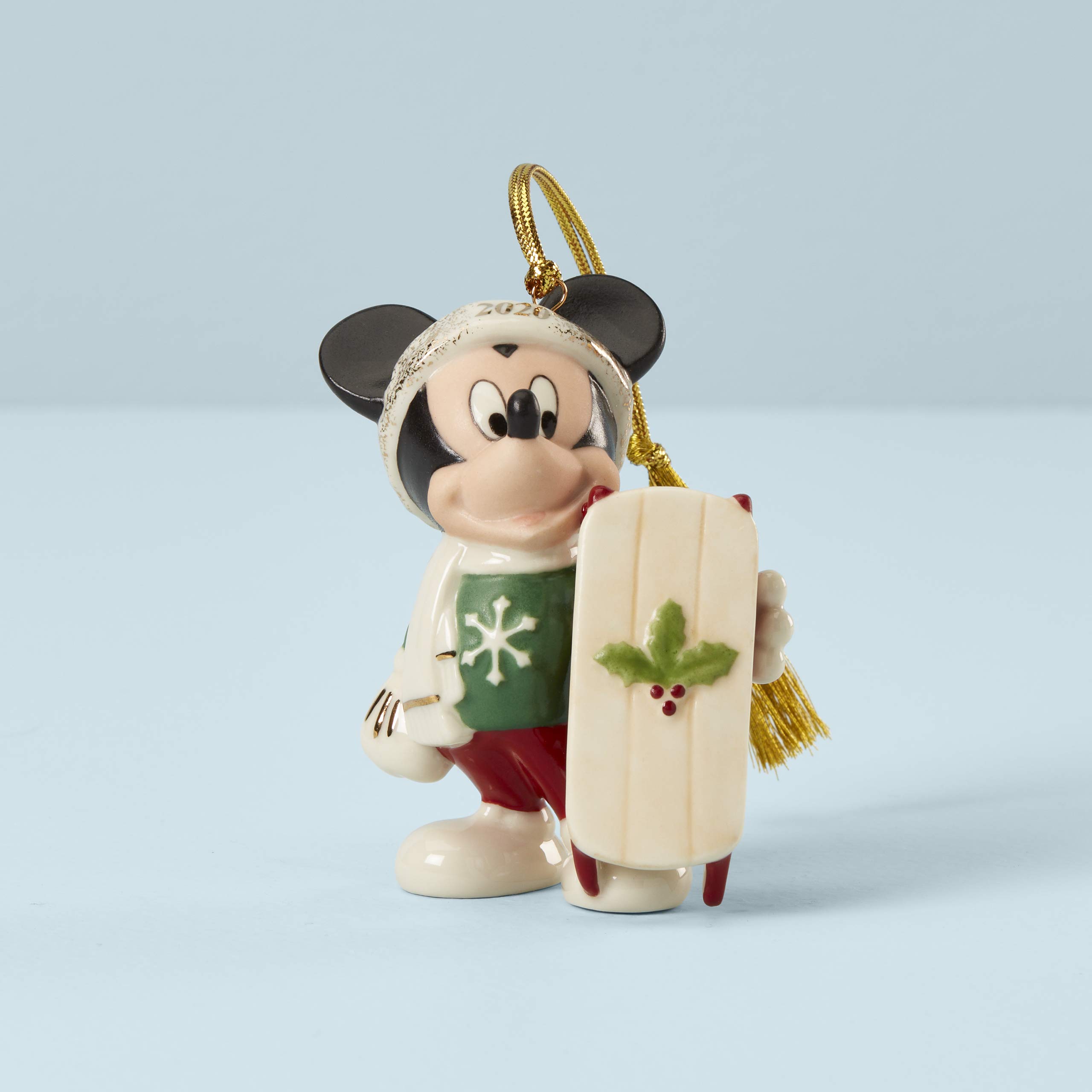 Amazon.com: Lenox 2020 Let It Snow Mickey Ornament, 0.35 LB, Multi