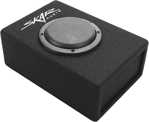 Miniatura 6 de Skar Audio EVL-1X65D4-V-LP 6.5" 400 vatios ranura de perfil bajo cargado puerto de subwoofer para coche