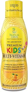 Premium Liquid Multivitamin For Kids | Sugar Free Kids Vitamins | 100% DV of 14 Vitamins for Kids | Multivitamin for Children Ages 4+ | Great Tasting, Non-GMO, Max 98% Absorption Rate- 16 oz, 32 Serv
