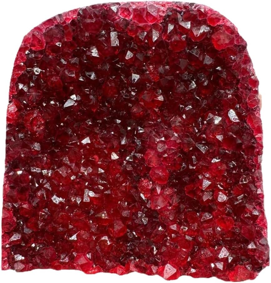 1Pc Claret Raw Geode, Quartz Cluster for Home Feng Shui Ornaments Energy Stone Healing Tools Meditation Feng Shui Decoration,Stone Display Piece, Mineral Specimen,900~1000g