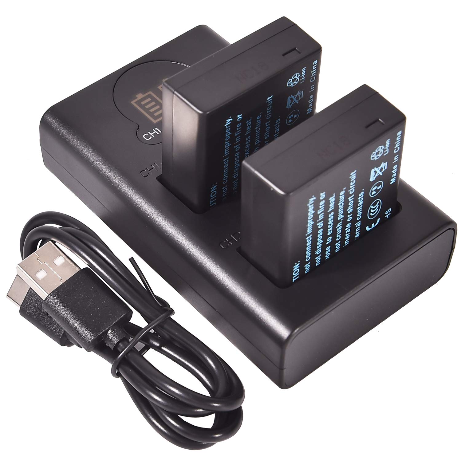 Batterie DMW-BLG10 rechange compatible Panasonic Lumix DMC-GX7 chargeur double USB - 8