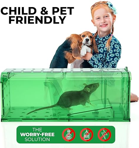 Miniatura 3 de Trampa Humana para Ratones Paquete de 2 - No Mata - Trampas para Ratones Vivos para Interiores para Uso Doméstico - Trampas Reutilizables para