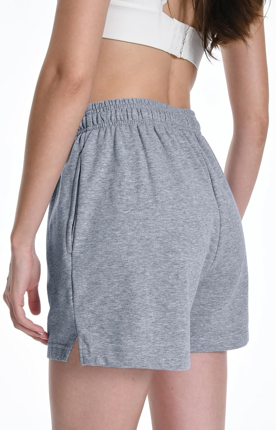 Women's Sweat Shorts Comfy Lounge Running Shorts Gym Summer Casual High Waisted Athletic Shorts with Pockets - Image 2