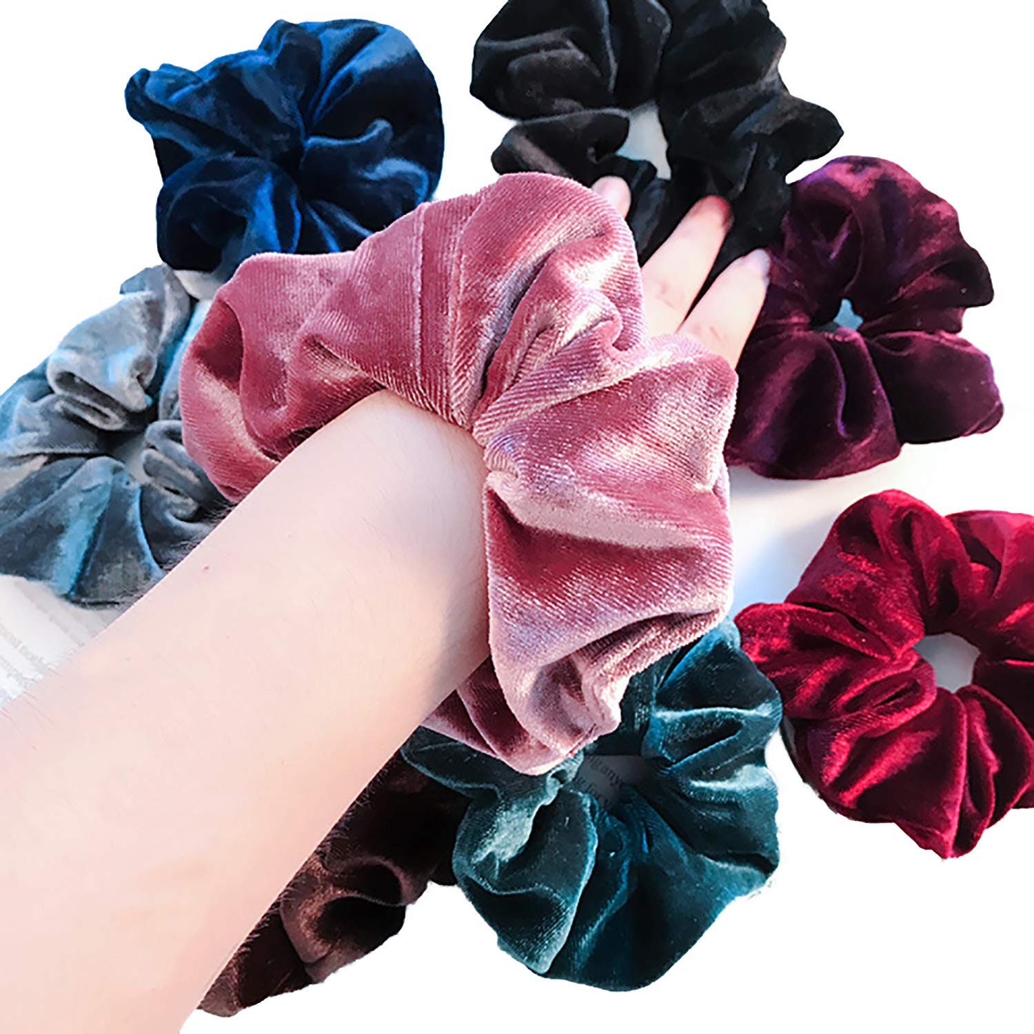 Haargummis Mit Schaumstoffblumen - 3 Stück, Elastisch, Für Damen & Mädchen