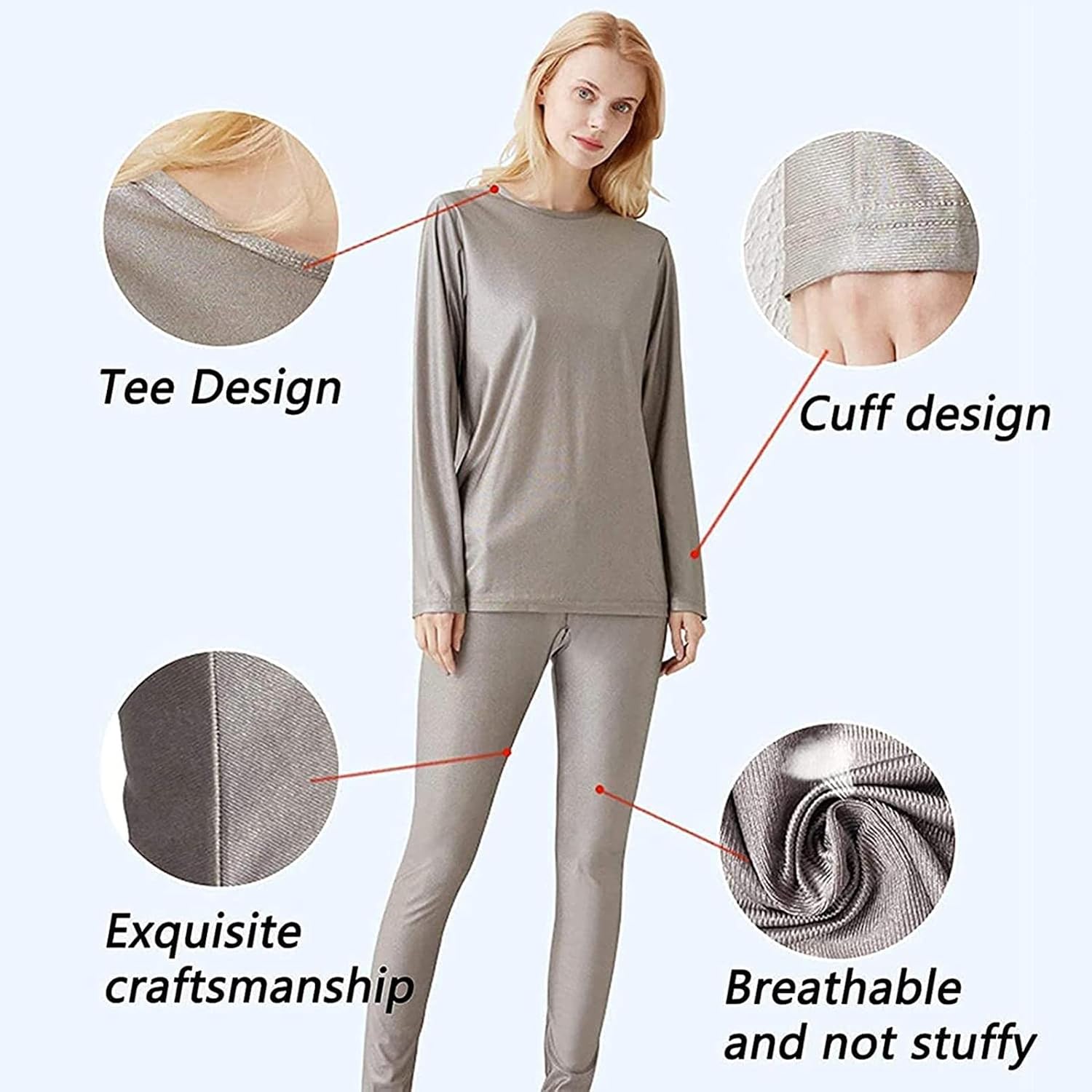 EMF Maternity Clothing,Radiation Protection Suit for Pregnant Women Conductive/Shielding EMF Anti Radiation Protection Silver Fabric Reducing EMI