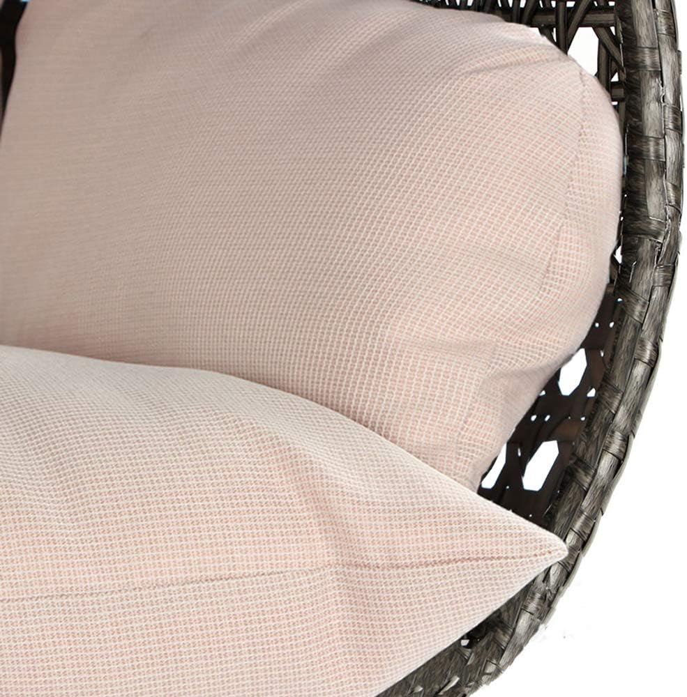 Luxury and Comfort, Indoor and Outdoor Swing Chairs, A Set of 2 Swing Chairs (2 Latte Color Chairs)