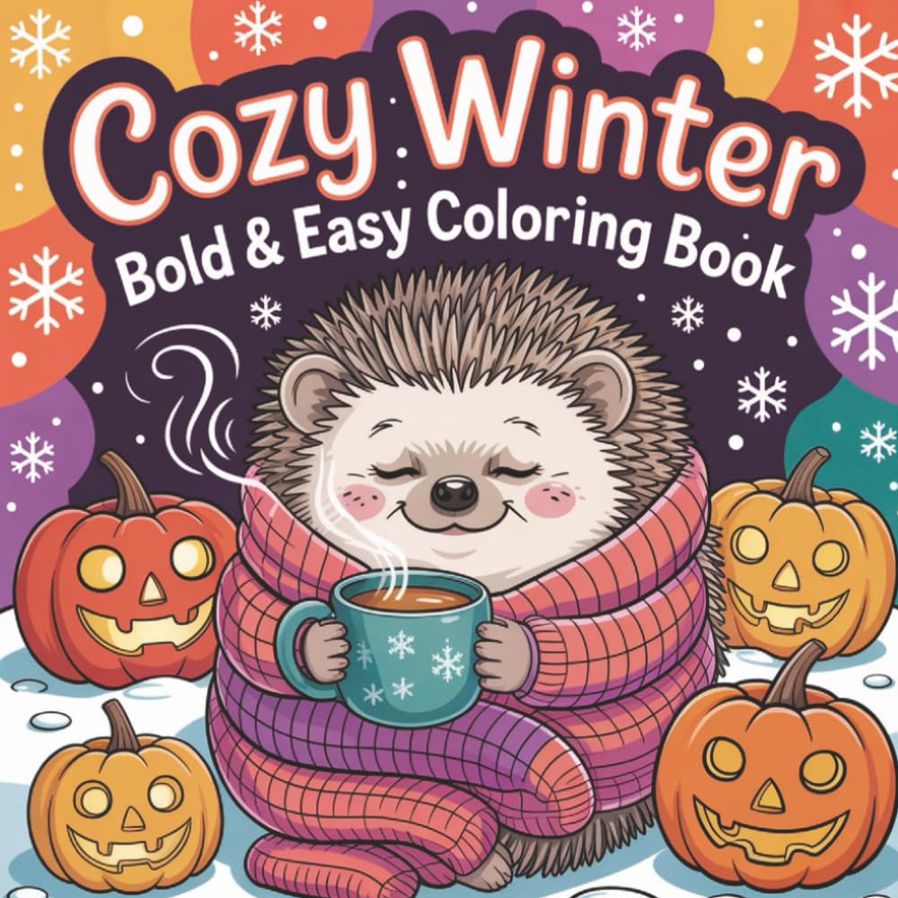 Cozy Winter Bold and Easy Coloring Book Vol. 3: Winter Theme Coloring Book – Relaxation, Stress Relief, and Fun with Cozy Winter Scenes for Adults, ... holiday and more.. (Cozy Coloring Books)