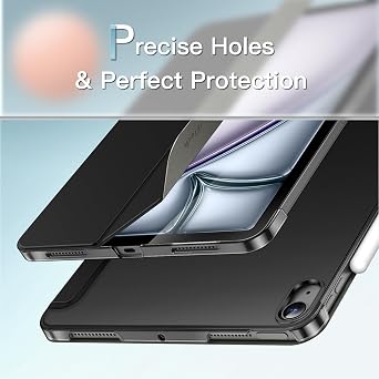 JETech Case for iPad Air 11 M4/M3/M2 & iPad Air 5/4 10.9, Black