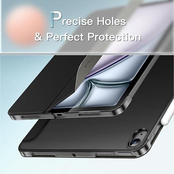 JETech Case for iPad Air 11 M4/M3/M2 & iPad Air 5/4 10.9, Black