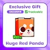 pet simulator - large animals - red panda - 25 cm