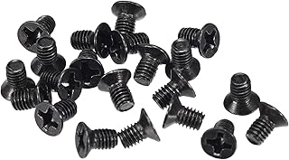 uxcell M3 x 5mm Phillips Screw Fastener Black for Laptop PC TV Fan Switch 500pcs