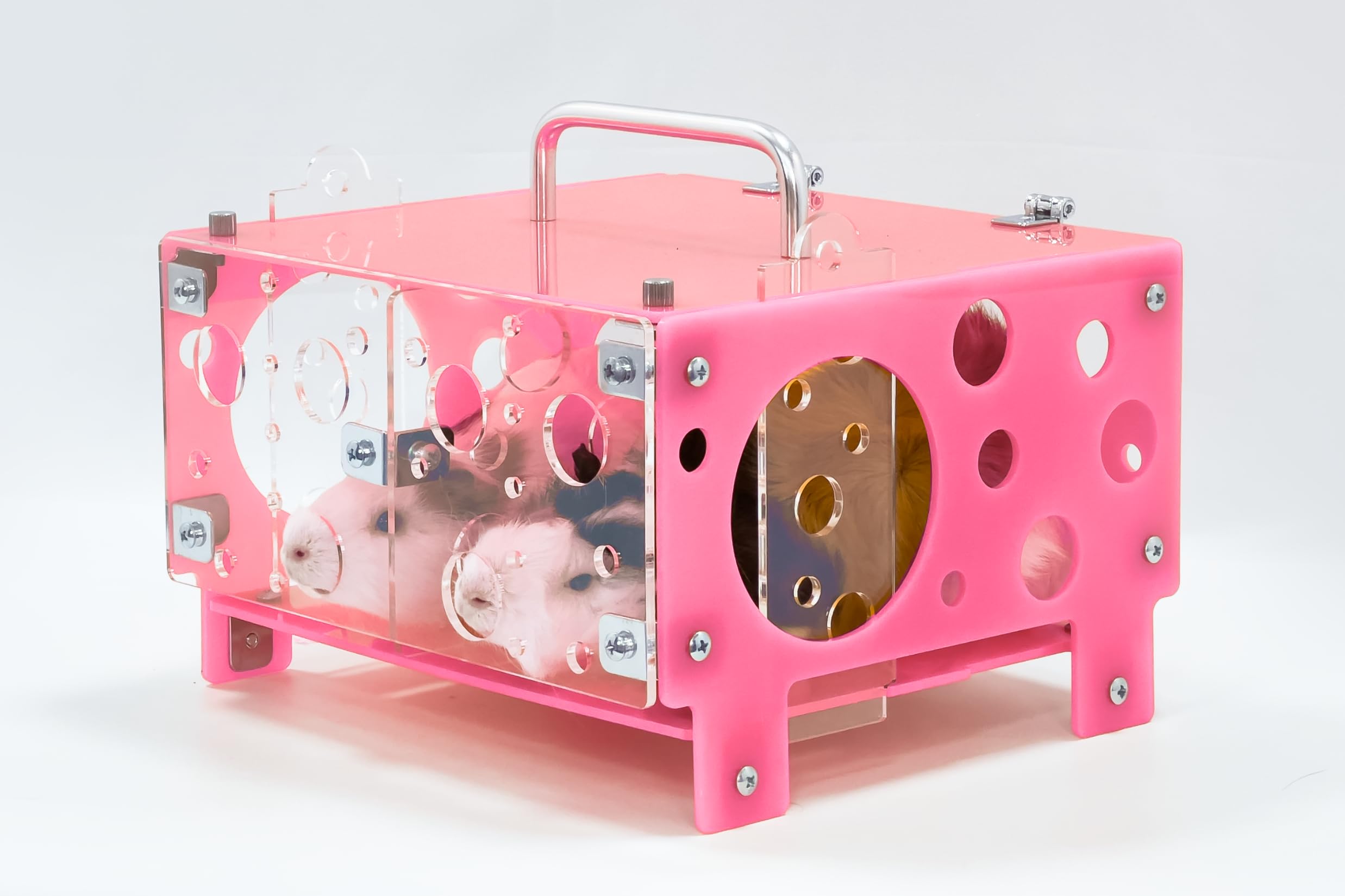 GuineaLoft™ Custom Guinea Pig Cheese House (Double) V2 - The Ultimate Guinea Pig Hideout by Seasoned Owners Who Tried Everything Out There - Exclusive by Guinea Loft