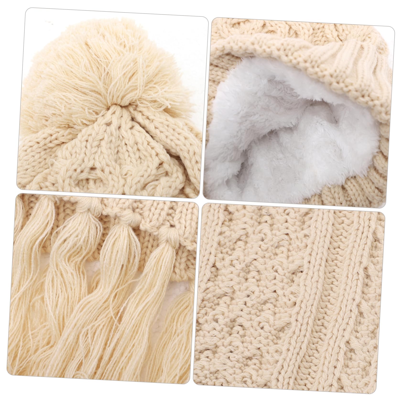 Healvian Gorro De Lana Bufanda Guantes Tres Gorros De Invierno Gorros Suaves Guantes Mitones De Invierno Bufanda De Punto Bufanda De Mujer Trajes De Invierno Para Mujer Guantes