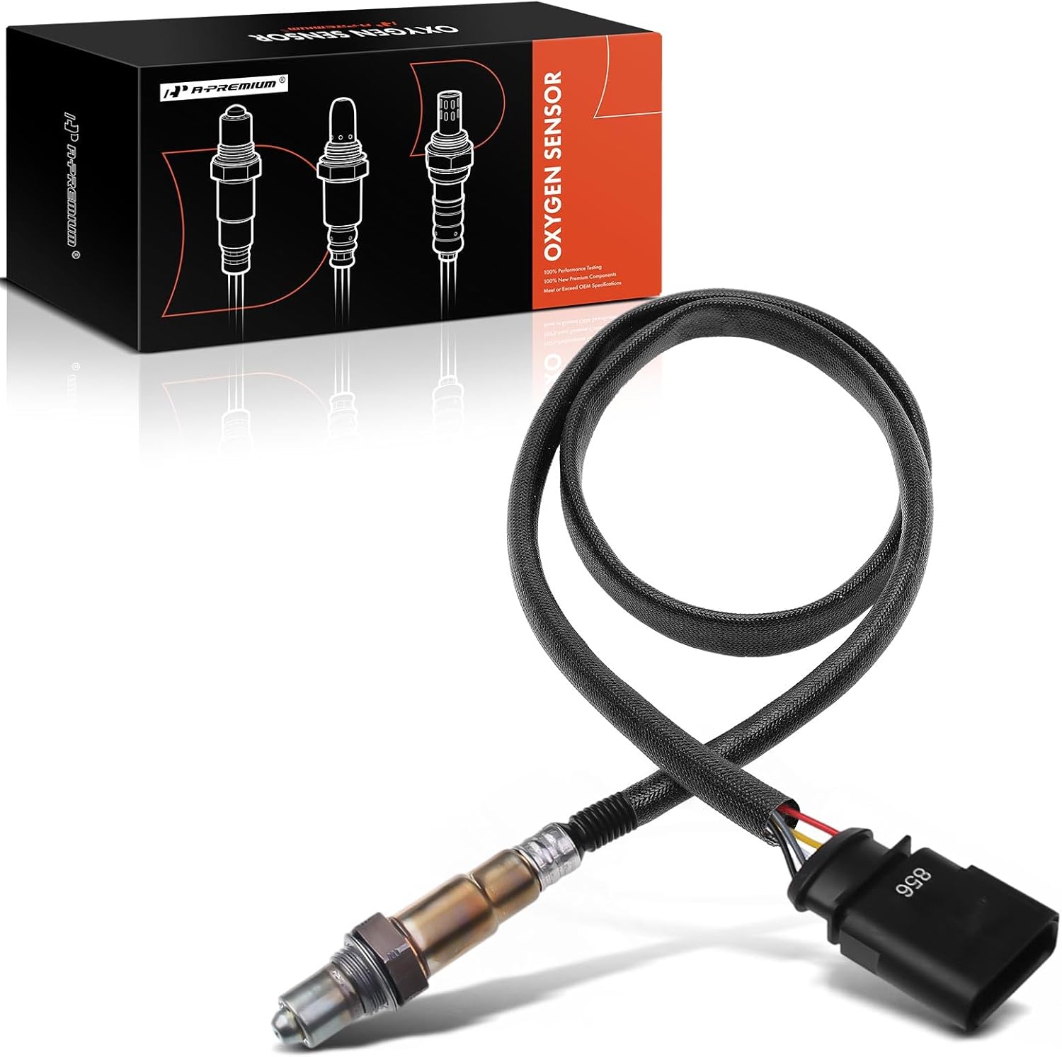 A-Premium O2 Oxygen Sensor Compatible with Audi A3 15-16, A8 Quattro 12-14 & Volkswagen Golf 15-18, Golf Alltrack 17-19 & Bentley Mulsanne 15, 1.8L 6.3L 6.8L, Replace# 06K906262C, 07P906262