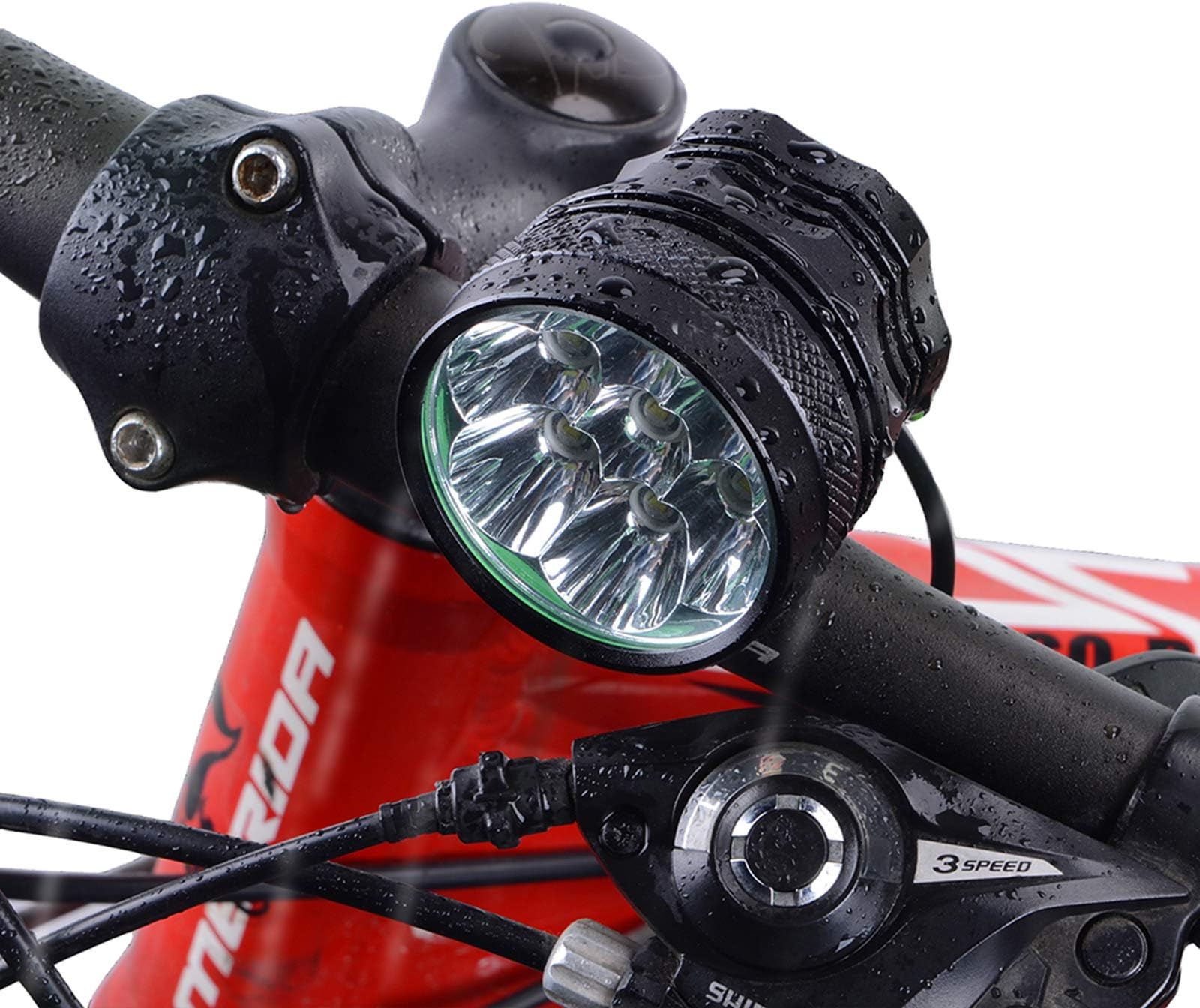 Xiancai USB Rechargeable LED Head Torch, Super Bright LED Headlamps, White & Red LED, 5 Modes, Best Head Lights for Camping, Hiking, Jogging, Running Fishing, Kids